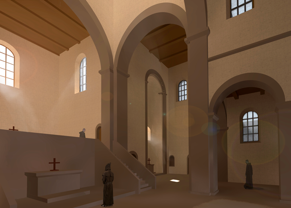 Lenz, Kulturstiftung, Rendering, Visualisierung, Denkmal, Goseck, Schloss, Kloster, Kirche
