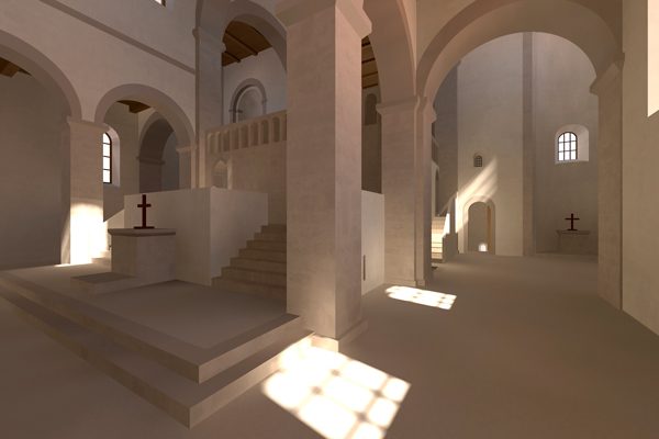 Lenz, Kulturstiftung, Rendering, Visualisierung, Denkmal, Goseck, Schloss, Kloster, Kirche